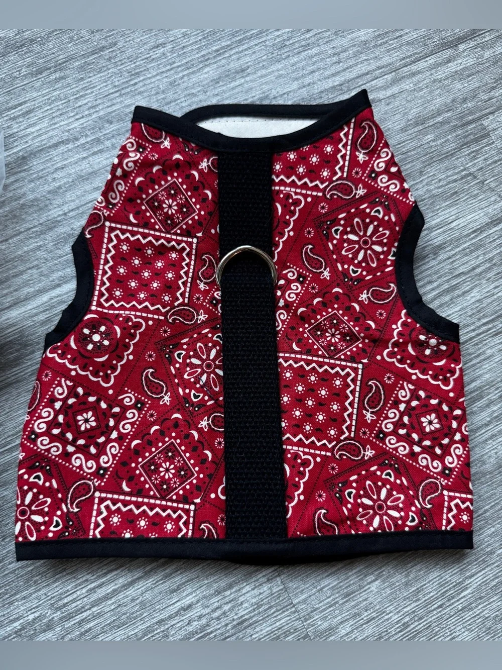 Kitty Holster Cat Harness Red Bandana Print - Size S/M